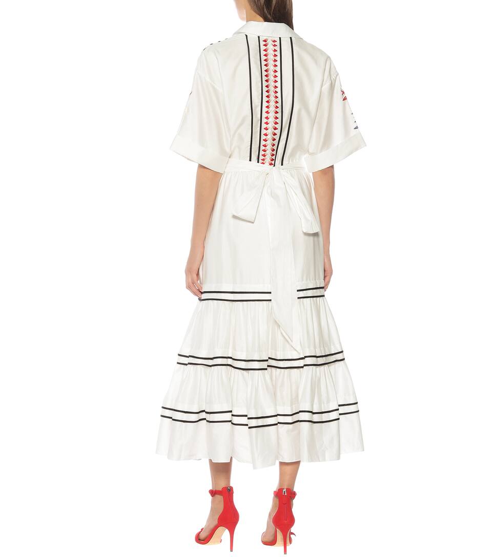 Temperley London Midi Coton Brodée En Robe v8nNOm0w