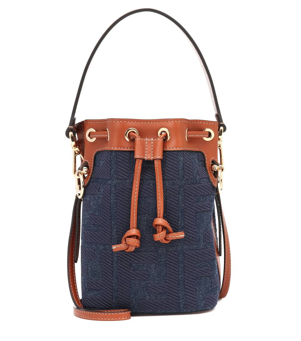 denim bucket bag