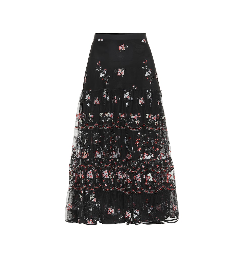 Tory burch embroidered skirt clearance