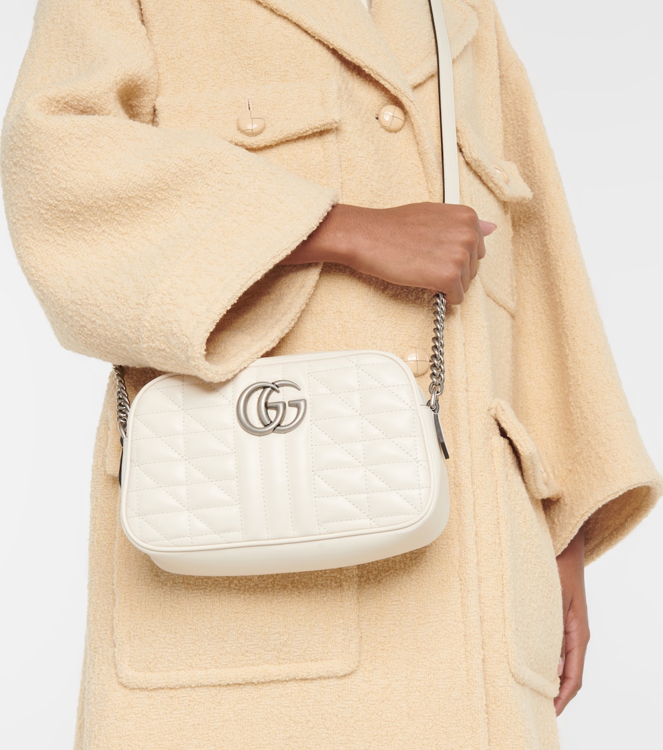 gg marmont micro leather shoulder bolsa