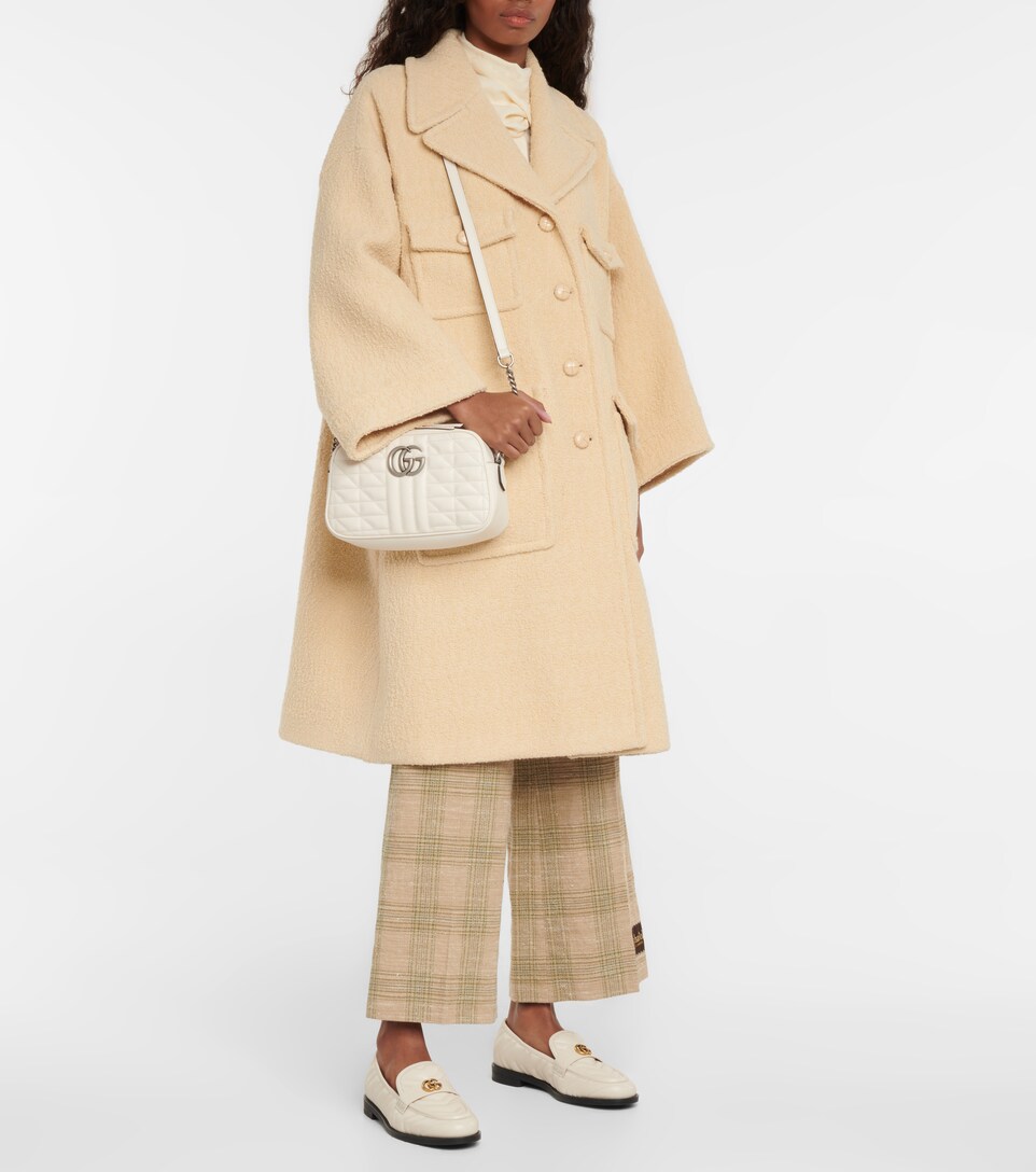 gg marmont micro leather shoulder bolsa