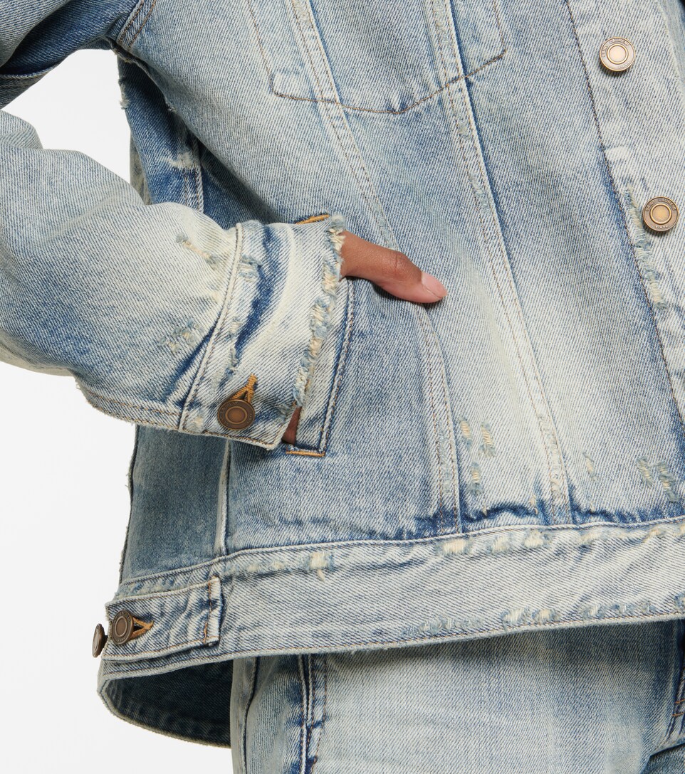 Saint Laurent - Distressed denim jacket 