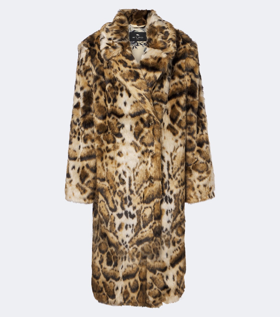 Leopard-print coat