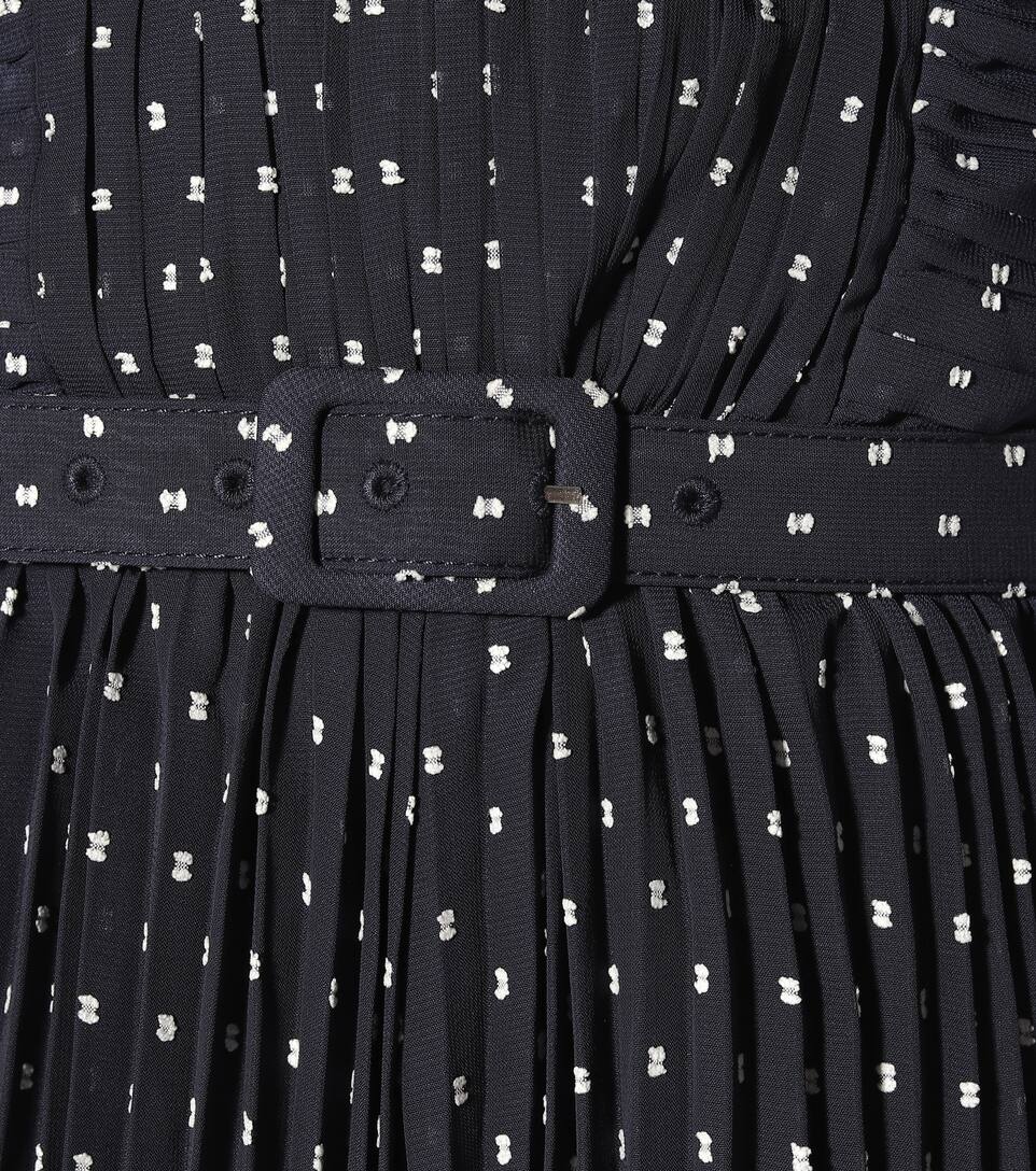 off the shoulder polka dot jumpsuit