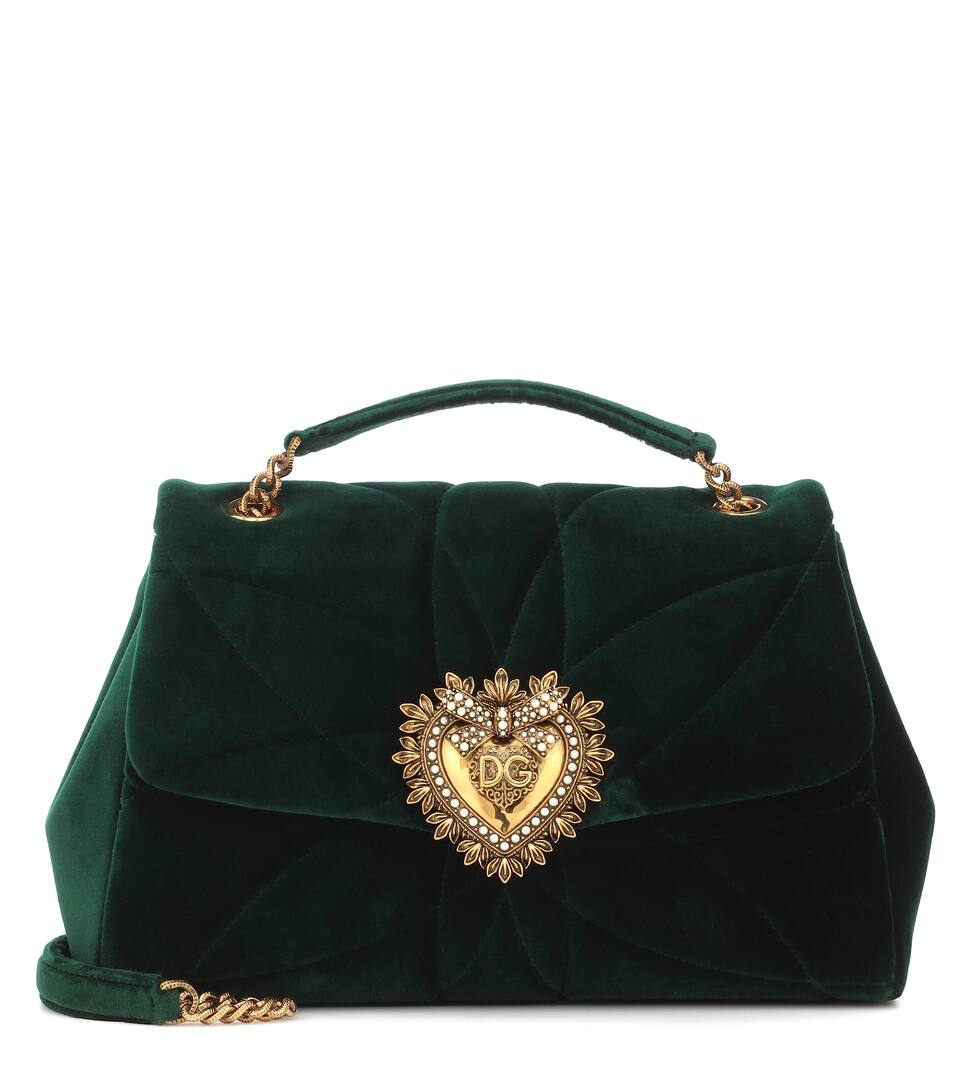 Devotion Velvet Shoulder Bag