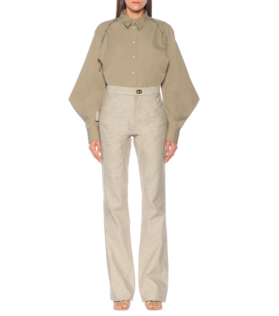 high rise bootcut pants