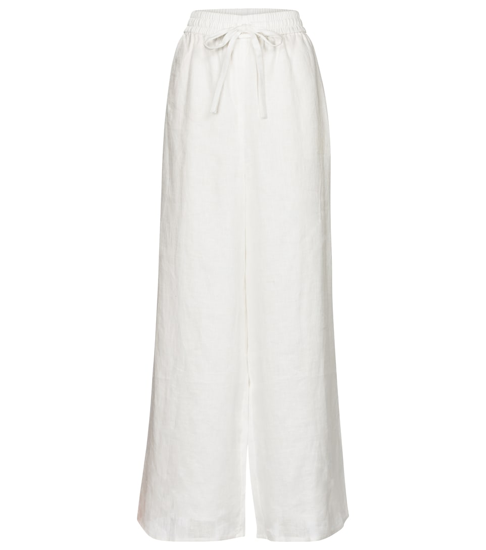 Brighton Wide-Leg Linen Pants 