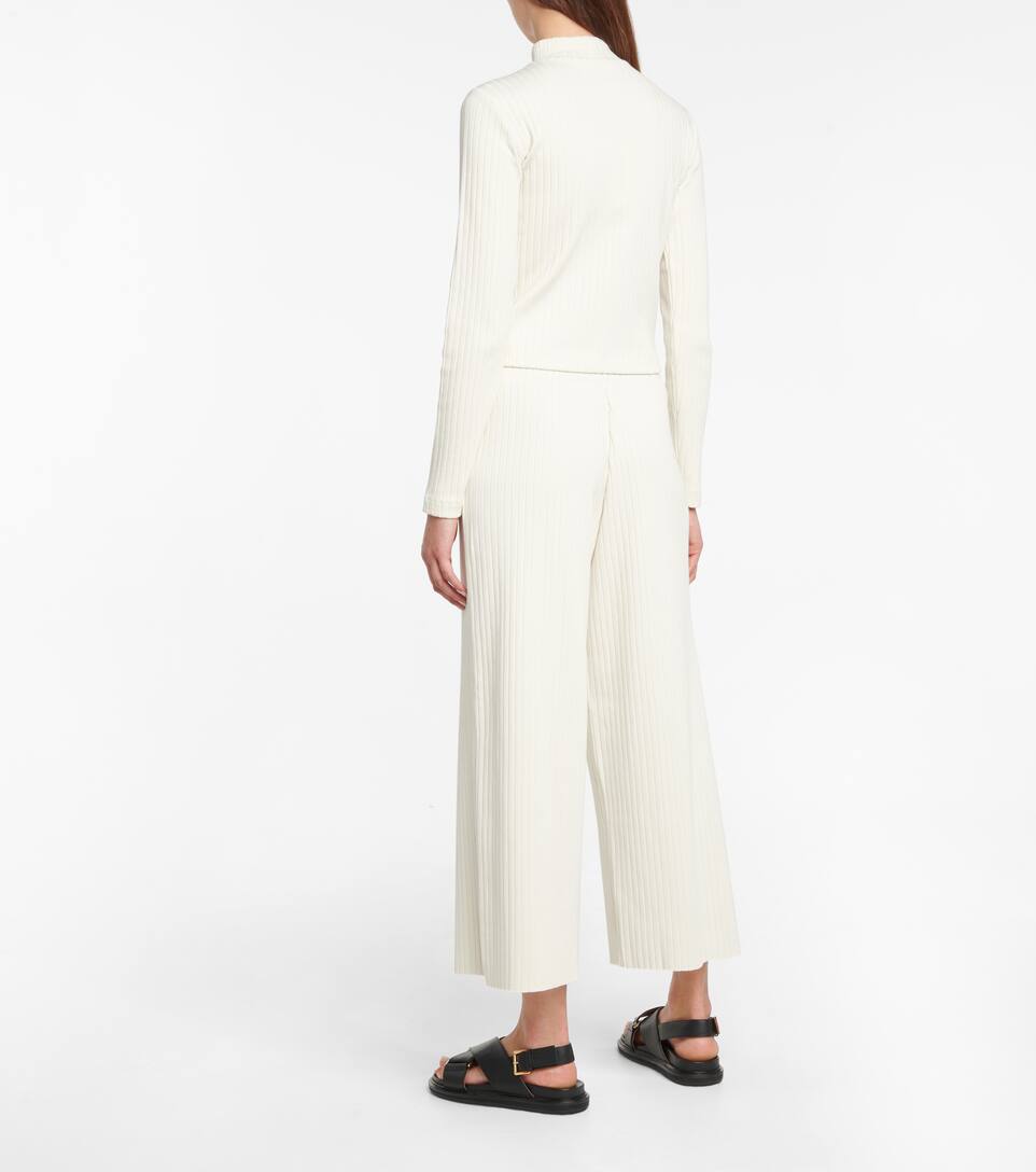Ribbed cropped pants clearance