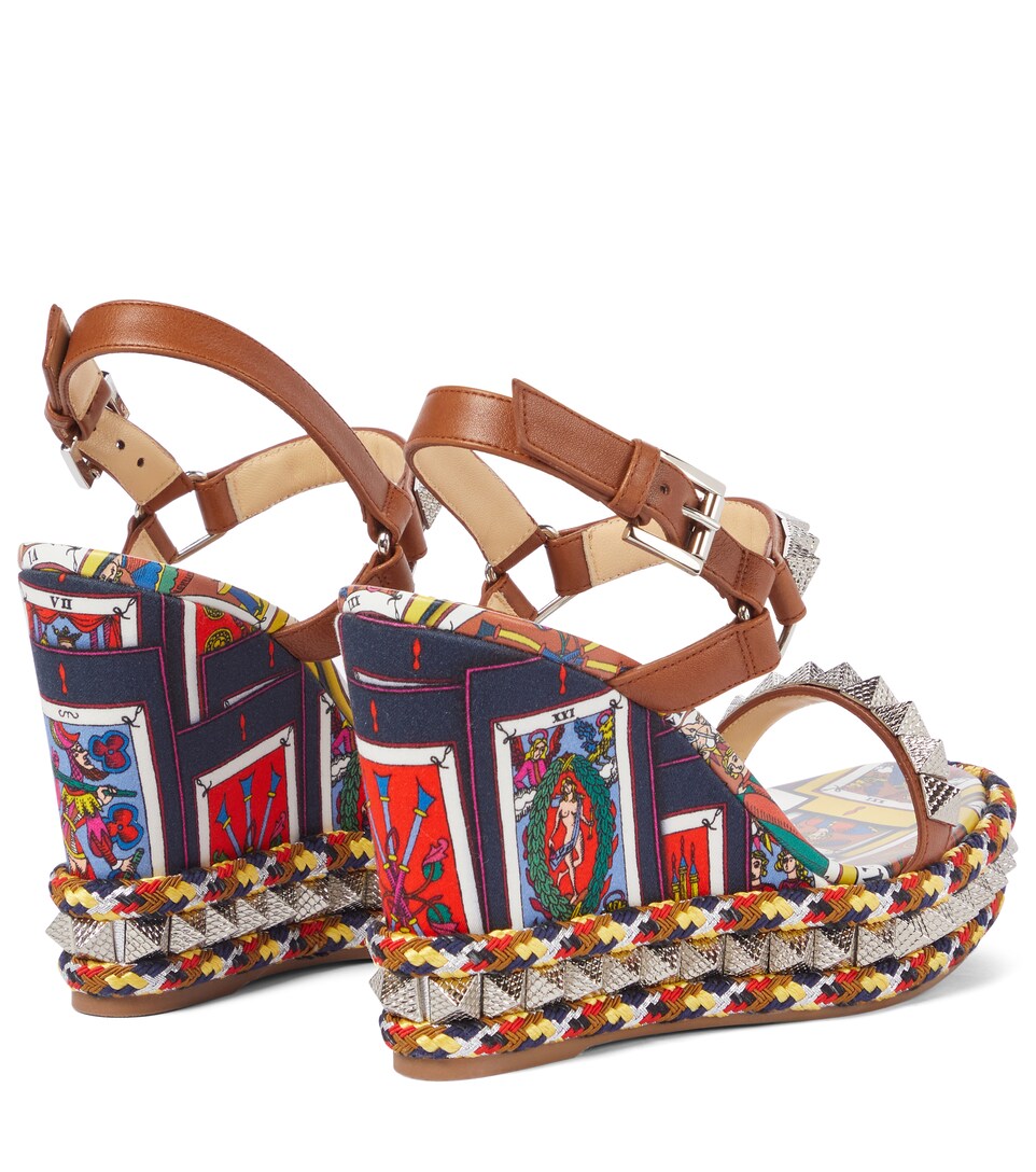 Pyraclou 110 embellished wedge sandals 