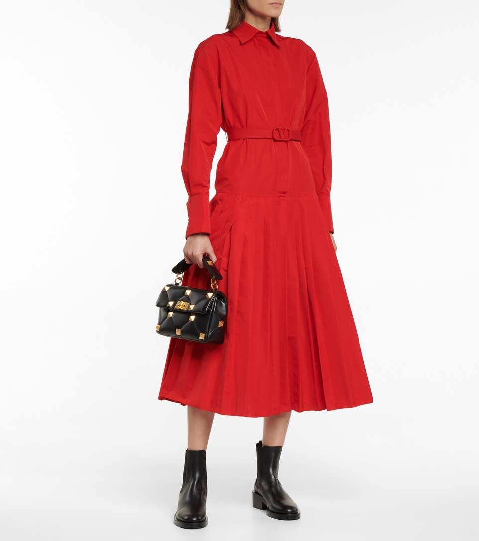 gena stretch suede midi boot