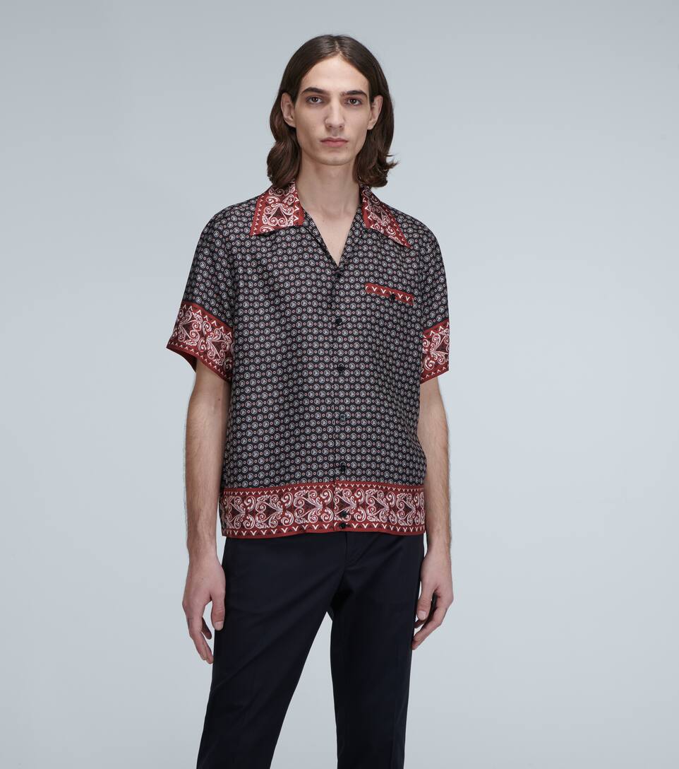 DOLCE & GABBANA HAWAII BANDANA-PRINT SILK SHIRT,P00448346