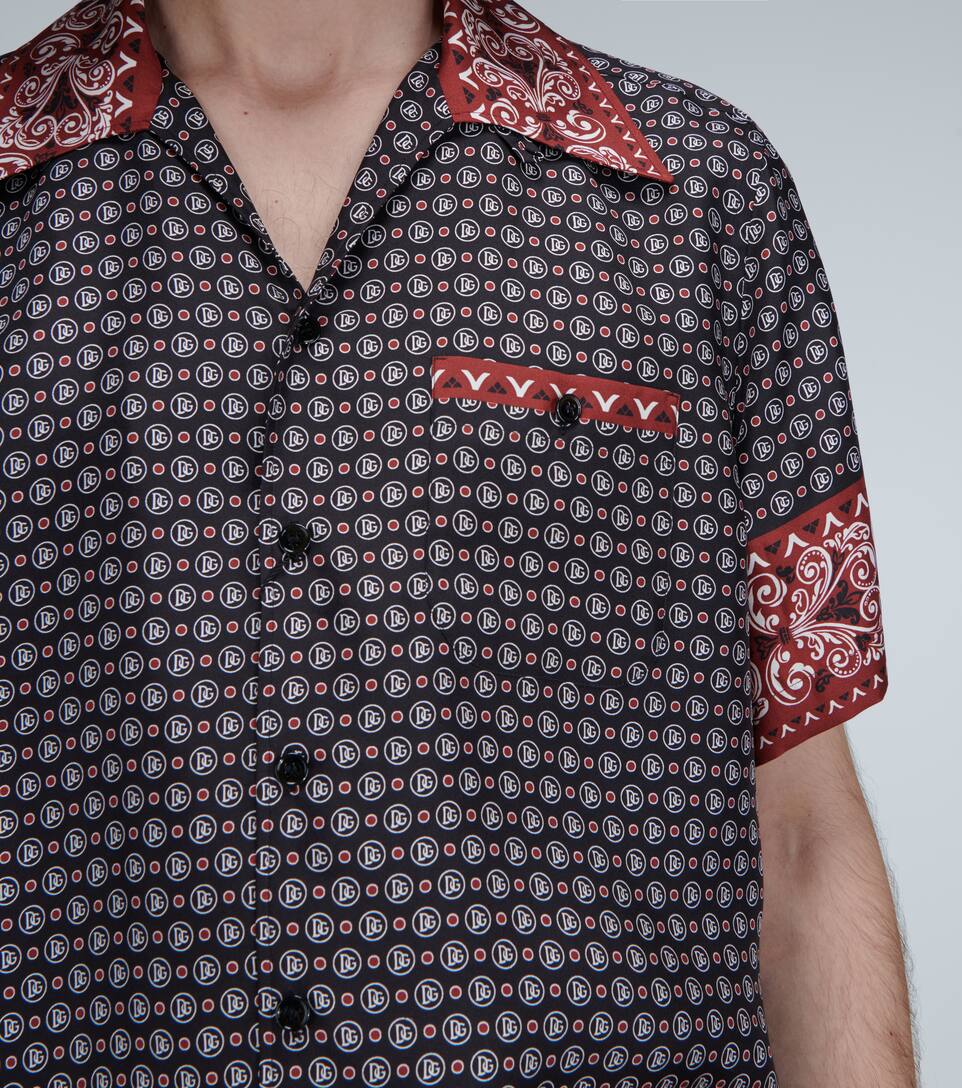 DOLCE & GABBANA HAWAII BANDANA-PRINT SILK SHIRT,P00448346