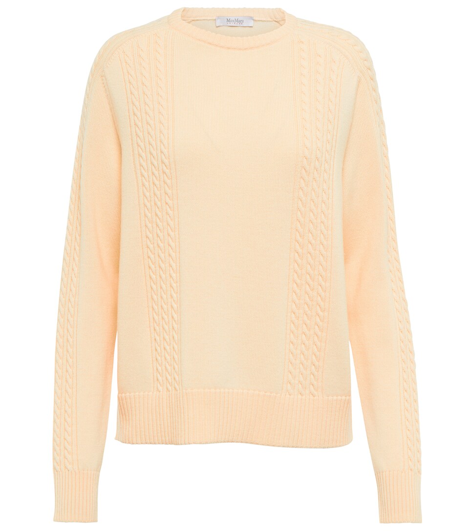 Max Mara - Cable-knit wool sweater 
