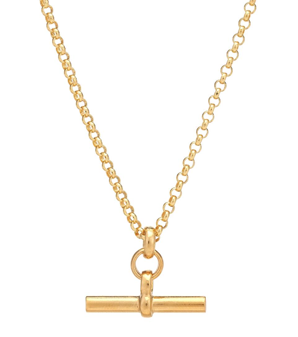 Tilly sveaas gold t bar necklace clearance