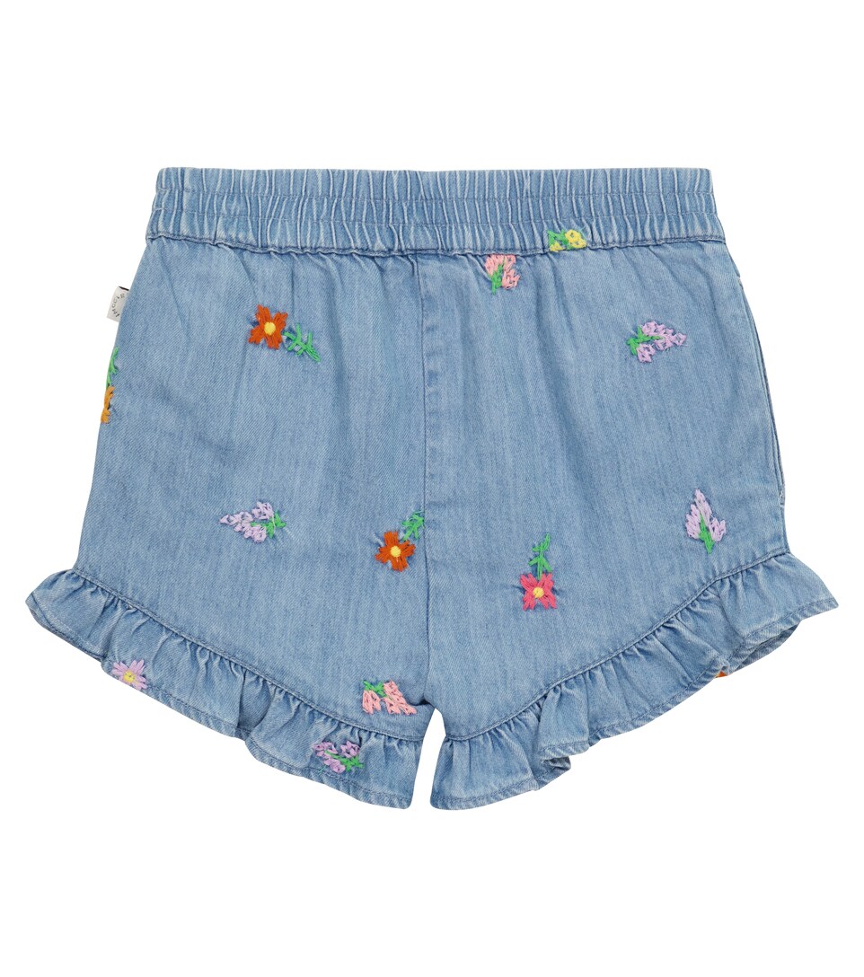 Baby embroidered denim shorts | Mytheresa