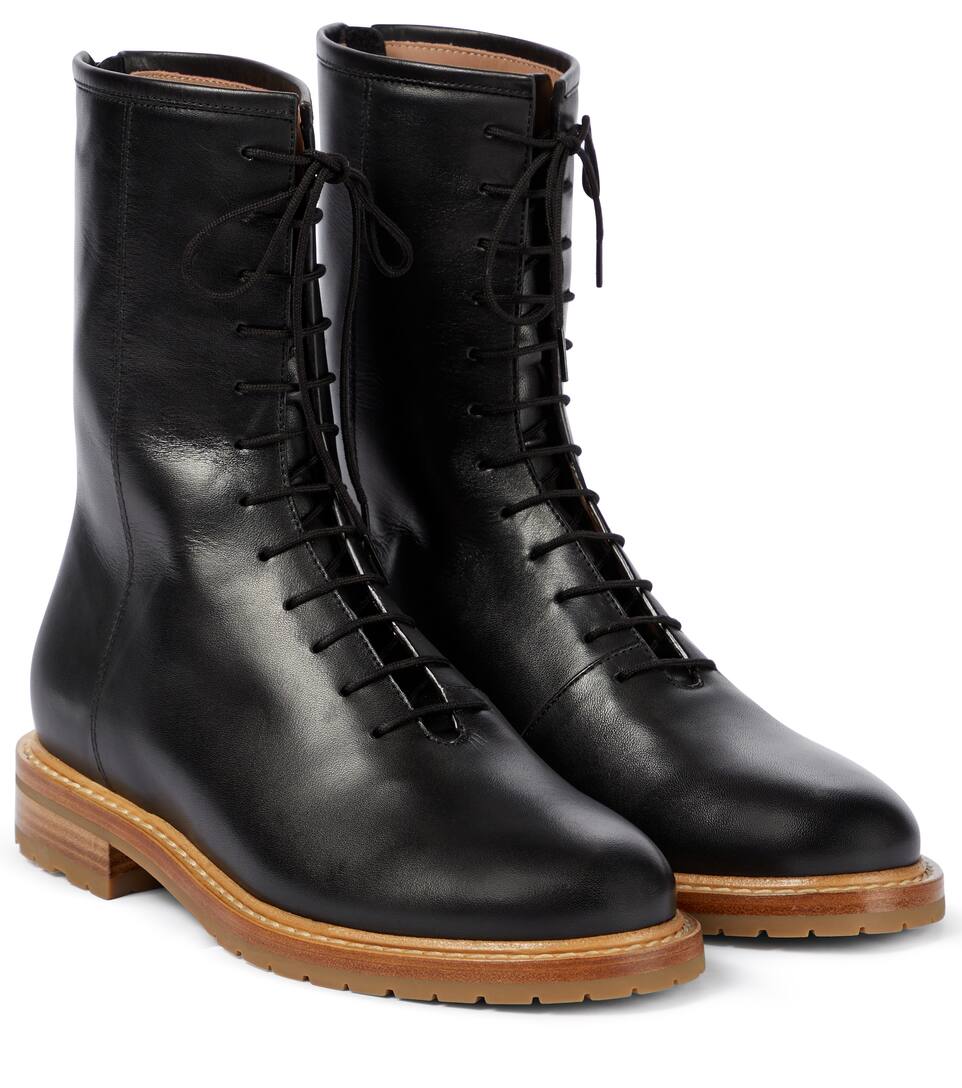 Exclusive to Mytheresa – Lace-up leather ankle boots