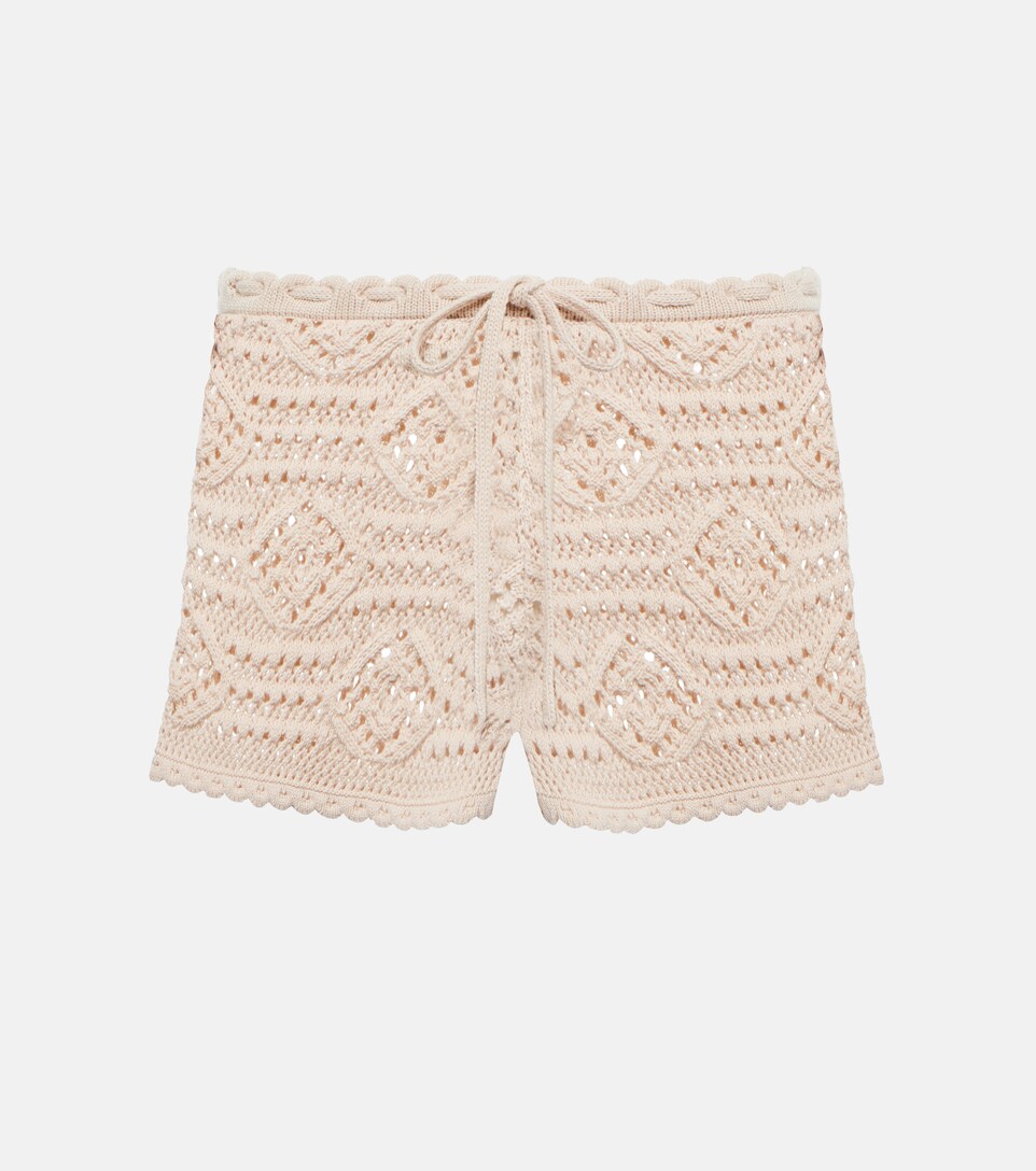 Saint Laurent - Crochet wool shorts 