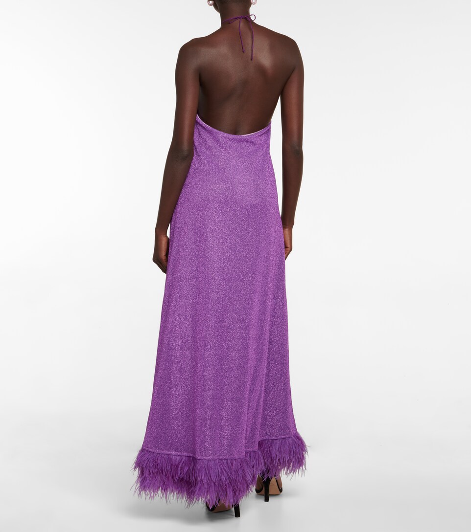 Oséree - Vestido largo Lumière Plumage | Mytheresa