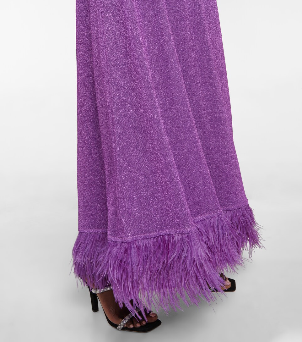 Oséree - Vestido largo Lumière Plumage | Mytheresa