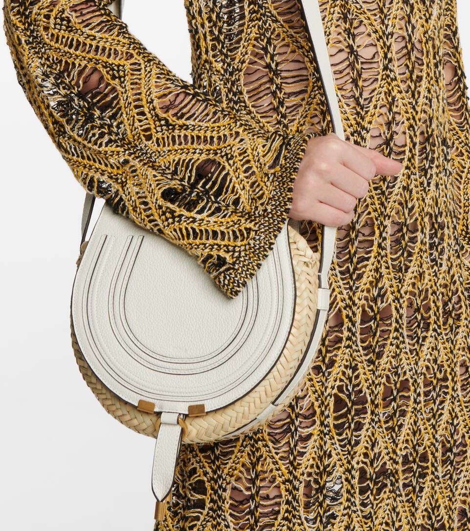 Chloé Marcie Small raffia crossbody bag Mytheresa