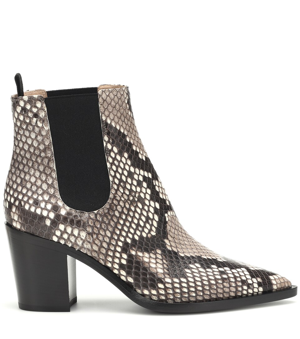 Stivaletti Romney 70 In Pelle Di Pitone - Gianvito Rossi | Mytheresa