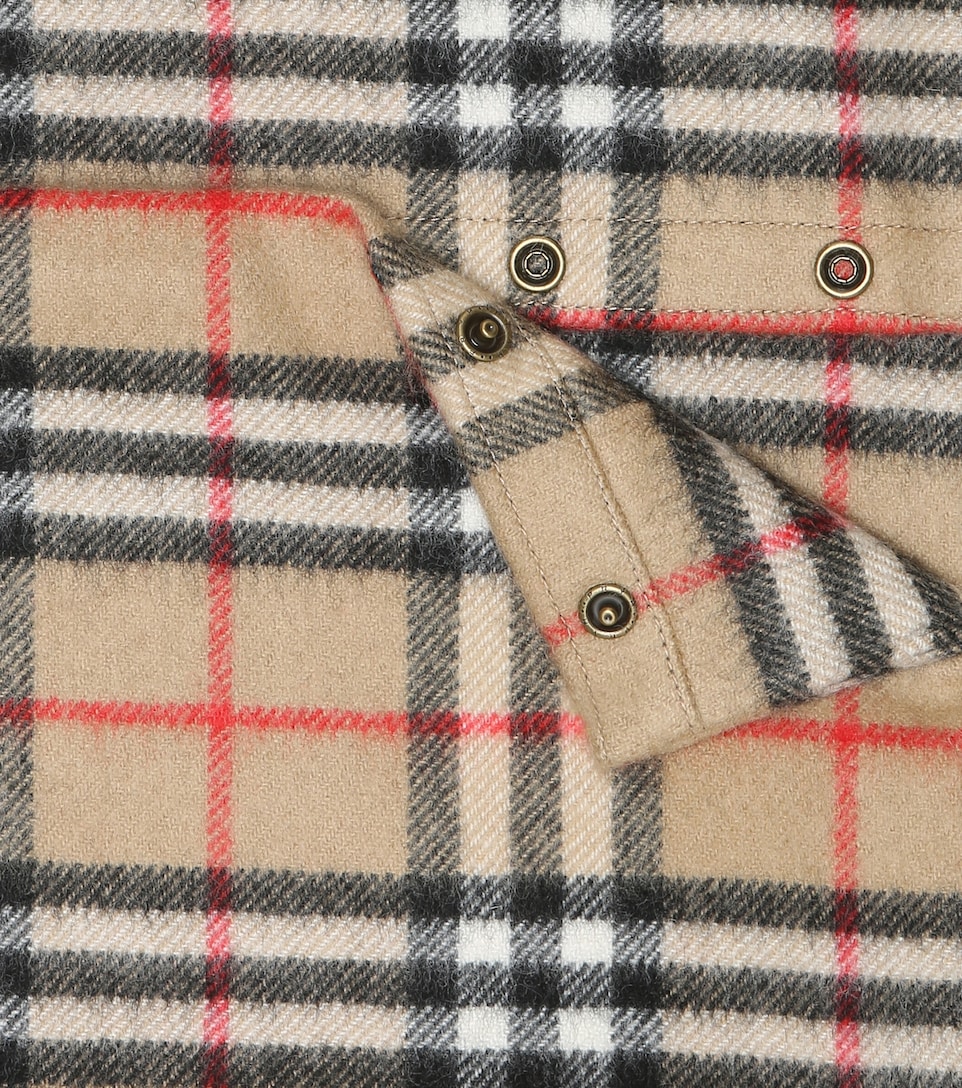 vintage check cashmere scarf