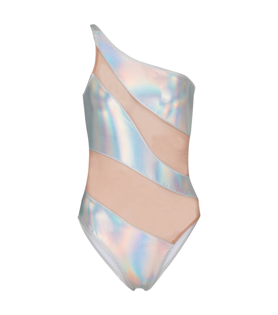 Holographic swimsuit clearance
