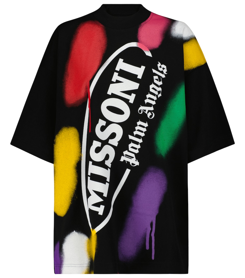 Palm Angels - x Missoni logo cotton T 