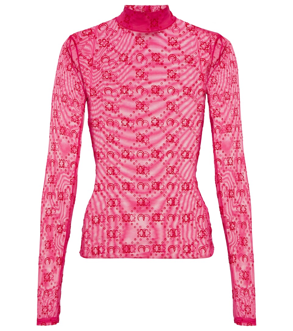 Marine Serre - Moonagram mesh top 
