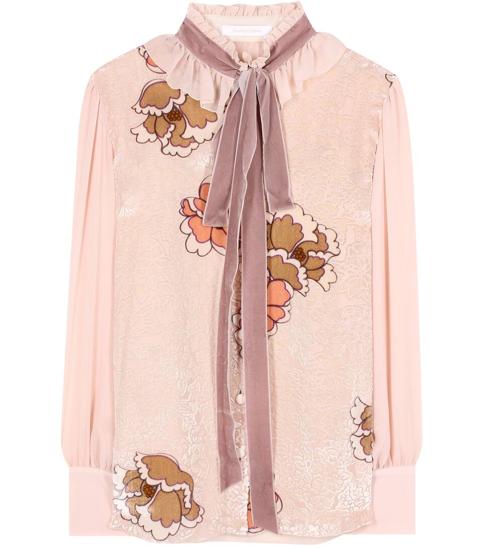 See By Chloé - Devoré blouse | Mytheresa