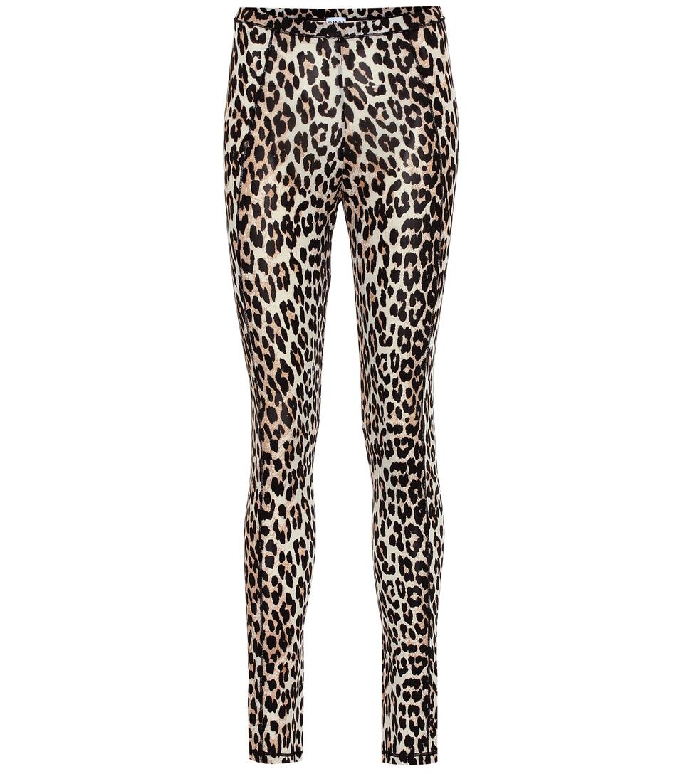 Leopard print leggings clearance