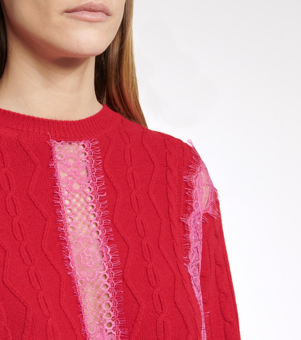 Stella McCartney - Lace-trimmed wool 