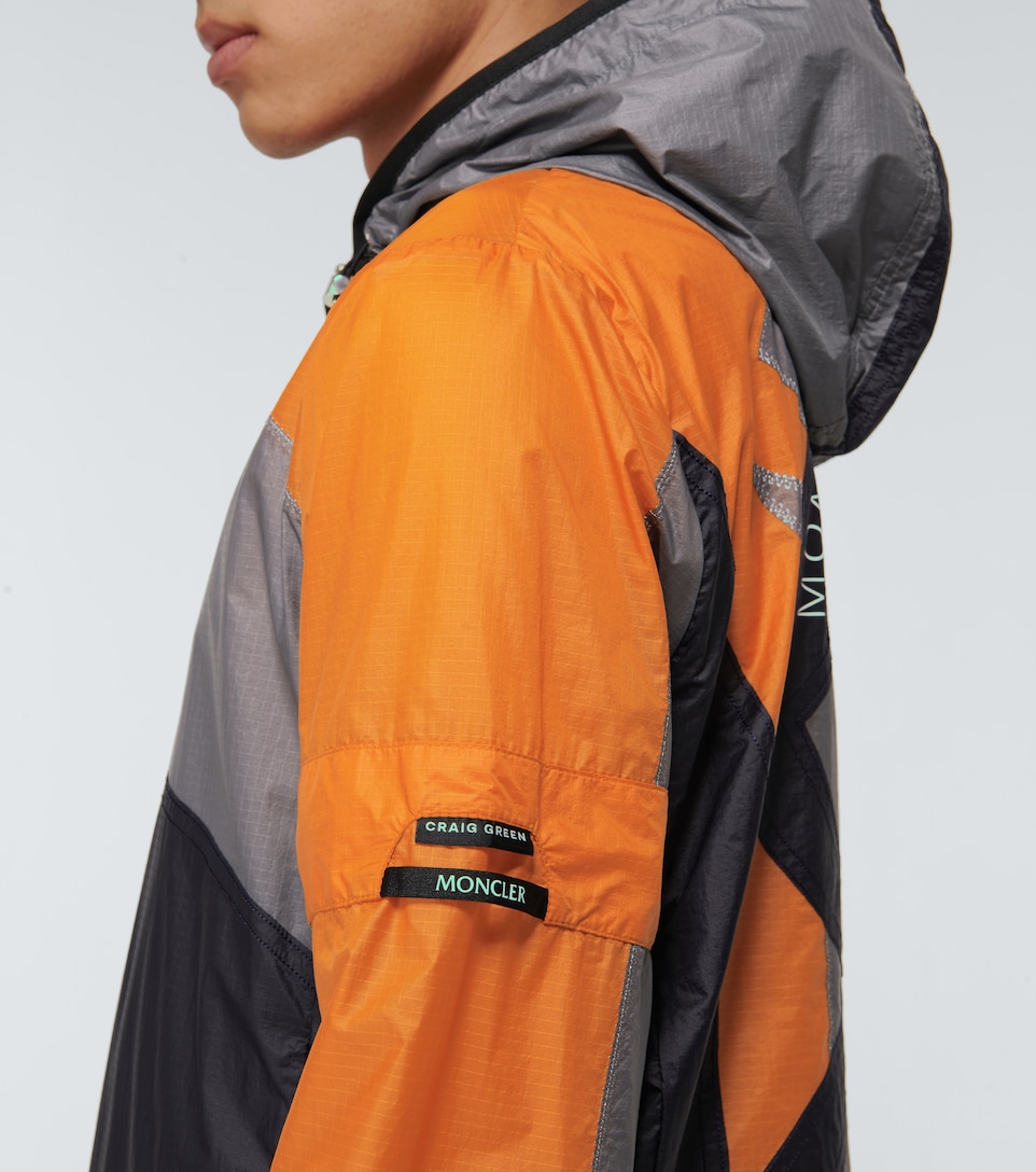 moncler orange windbreaker