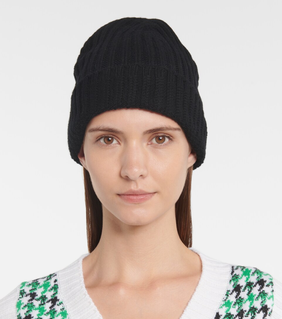 Barrie - Ribbed-knit cashmere beanie 
