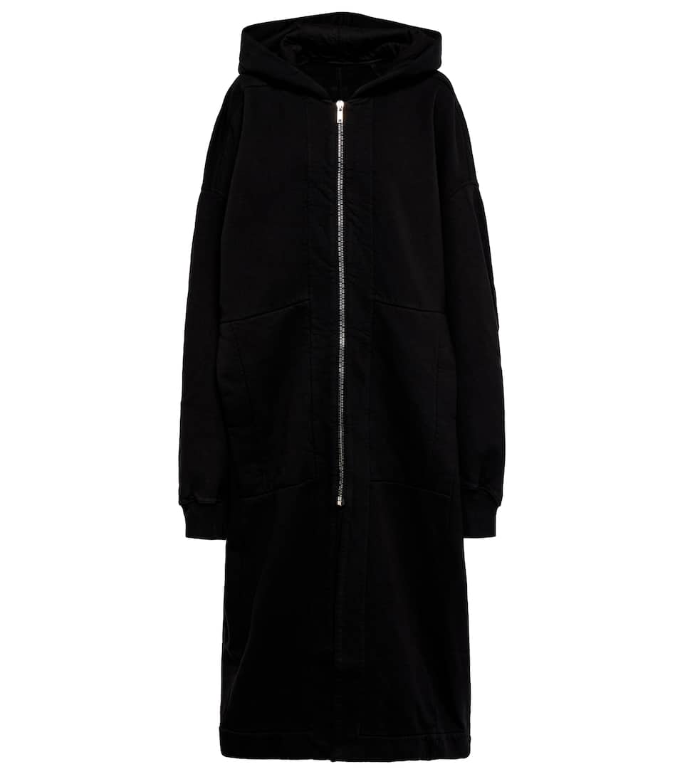 rick owens long hoodie