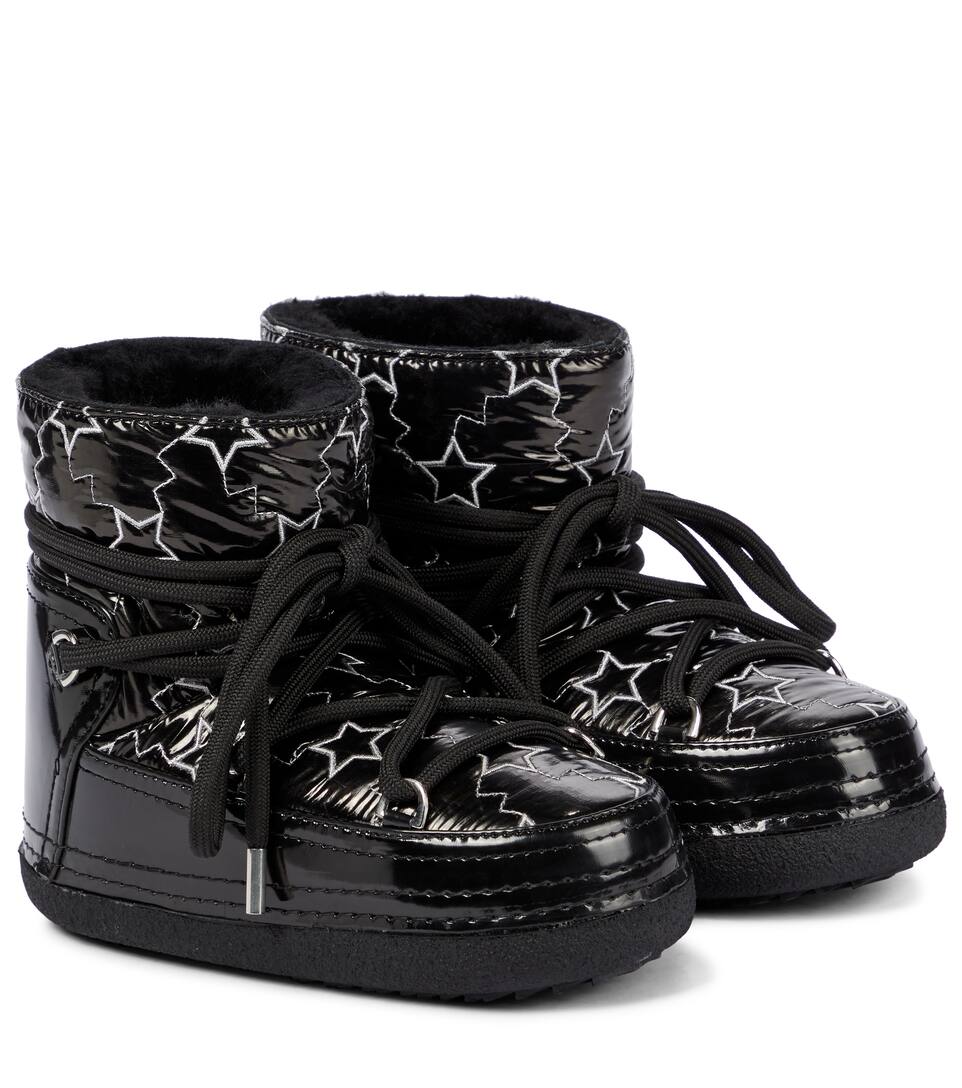Faux leather snow boots clearance