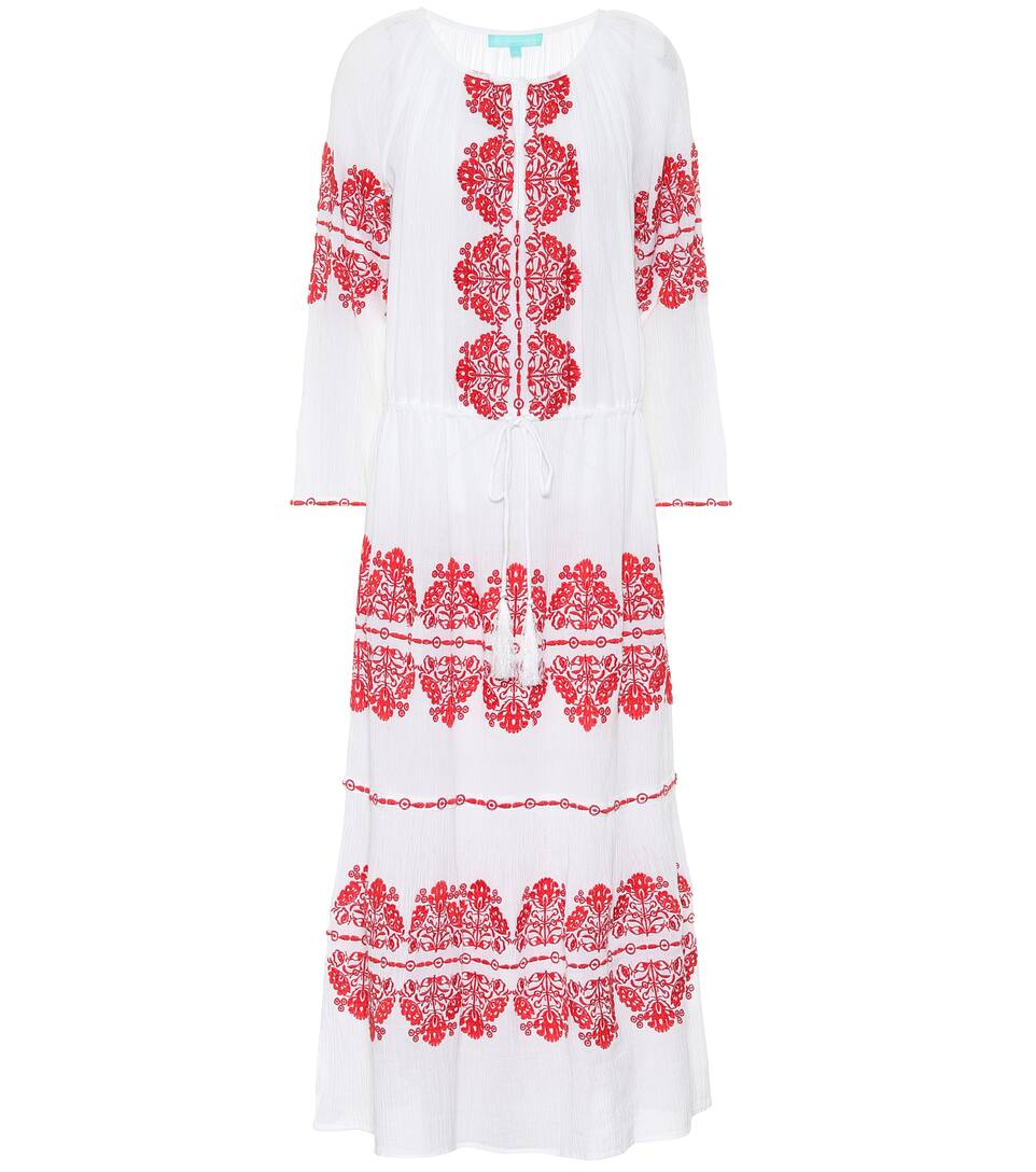embroidered cotton kaftan