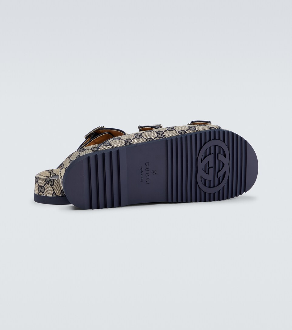 Gucci - Sandalias GG de lona | Mytheresa