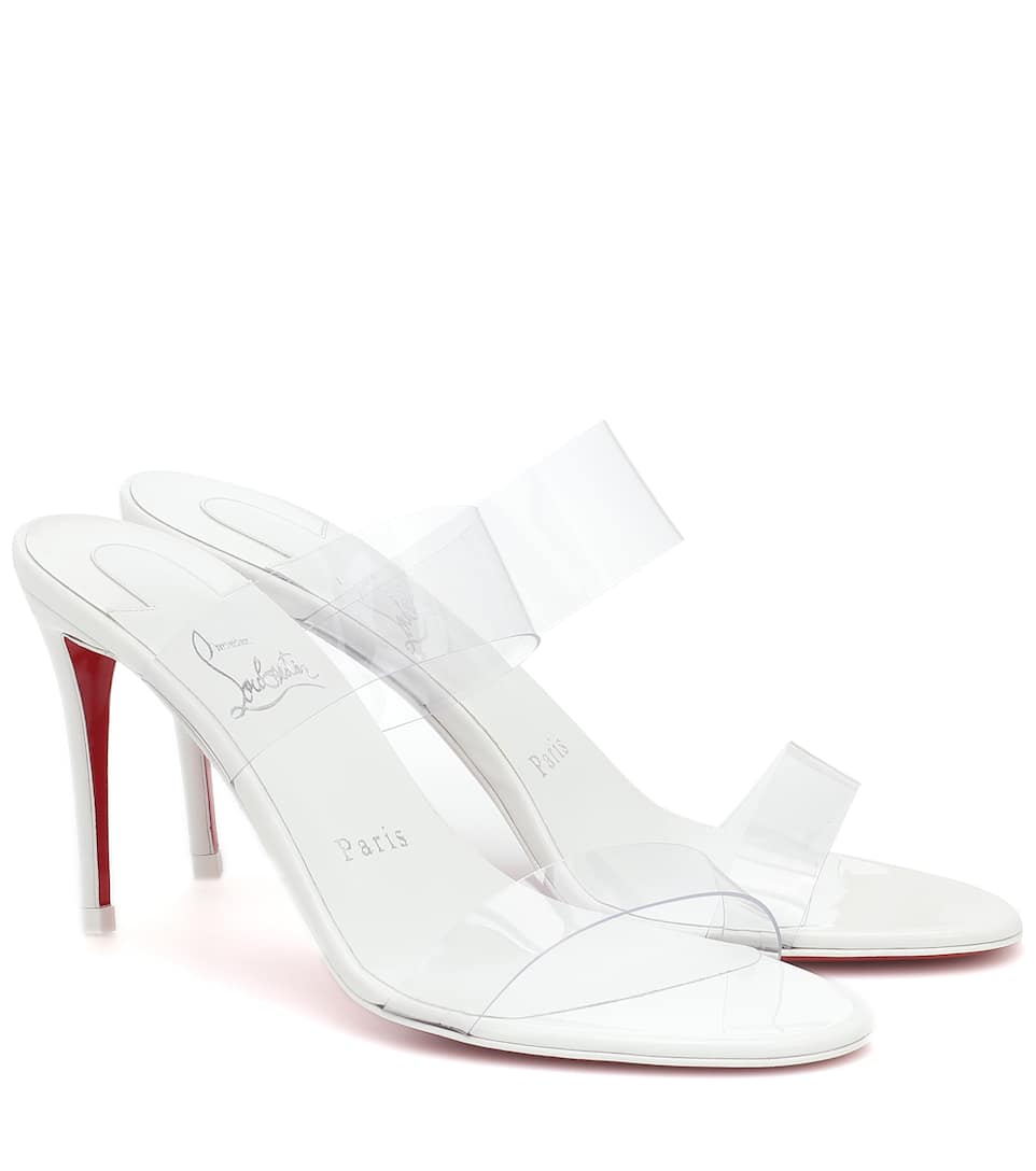 christian louboutin just nothing illusion red sole sandals