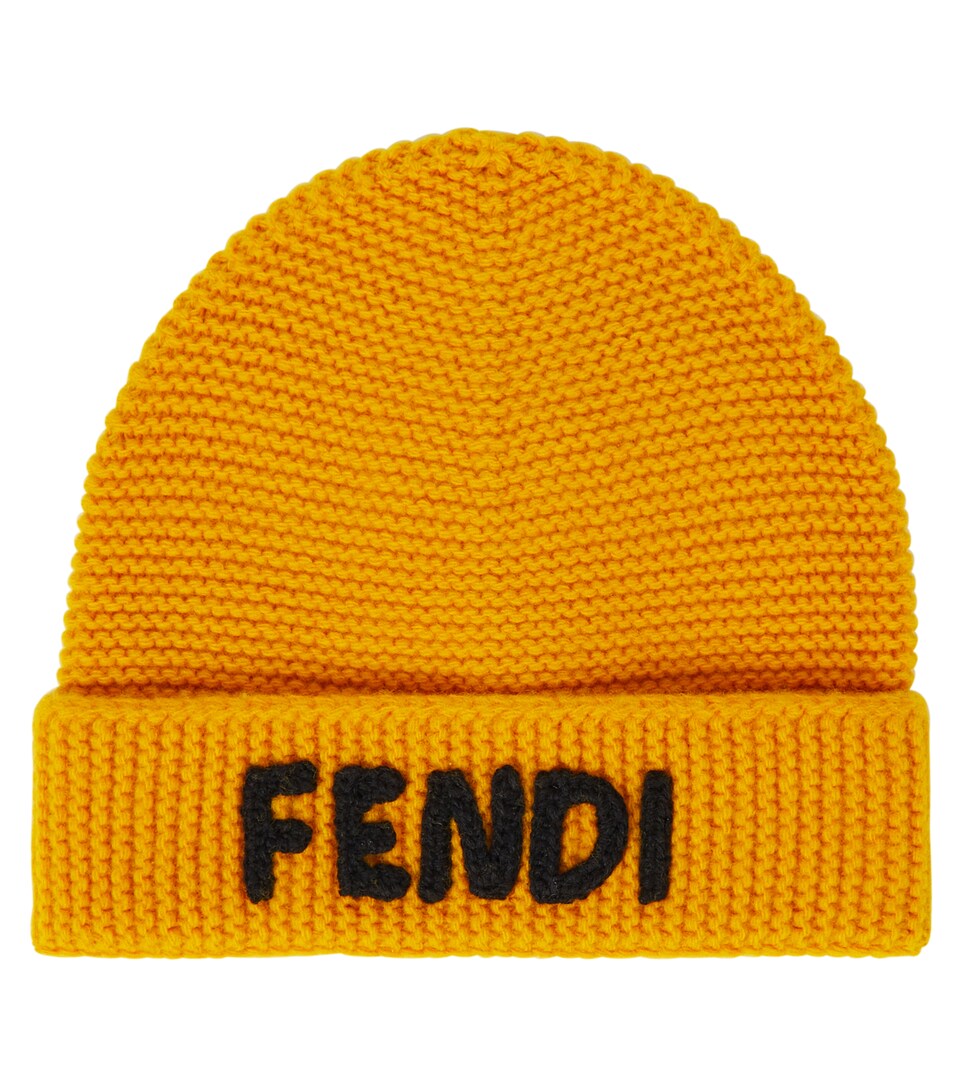fendi logo beanie