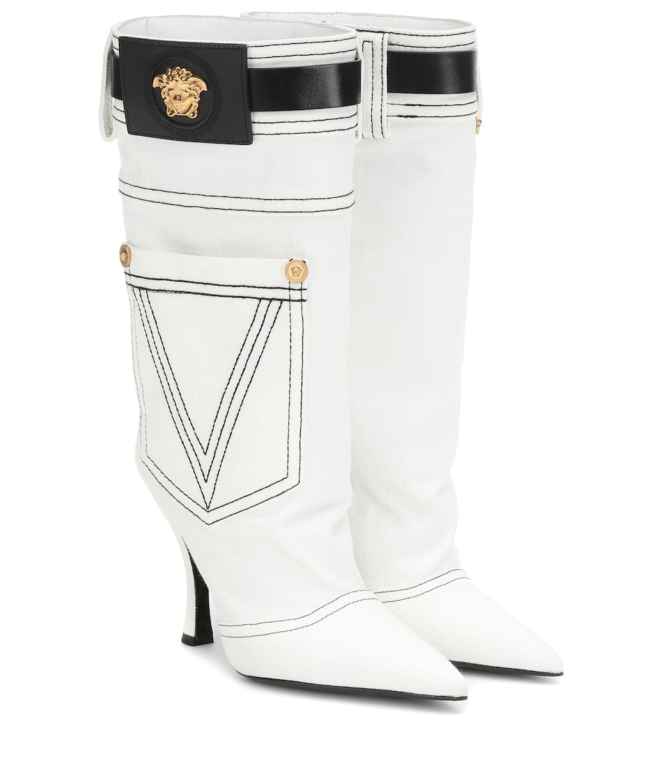 versace jean boots