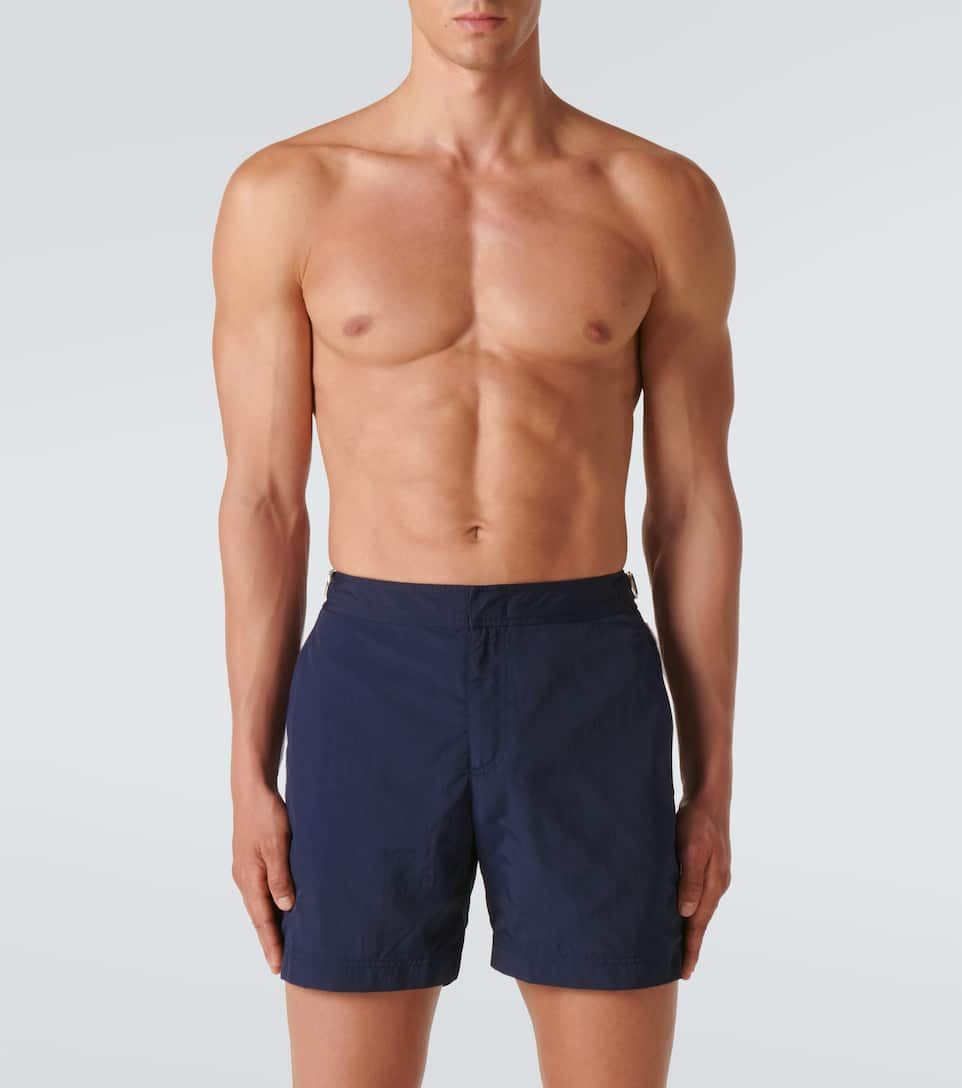 Shop Orlebar Brown Bulldog Swim Shorts In Blue