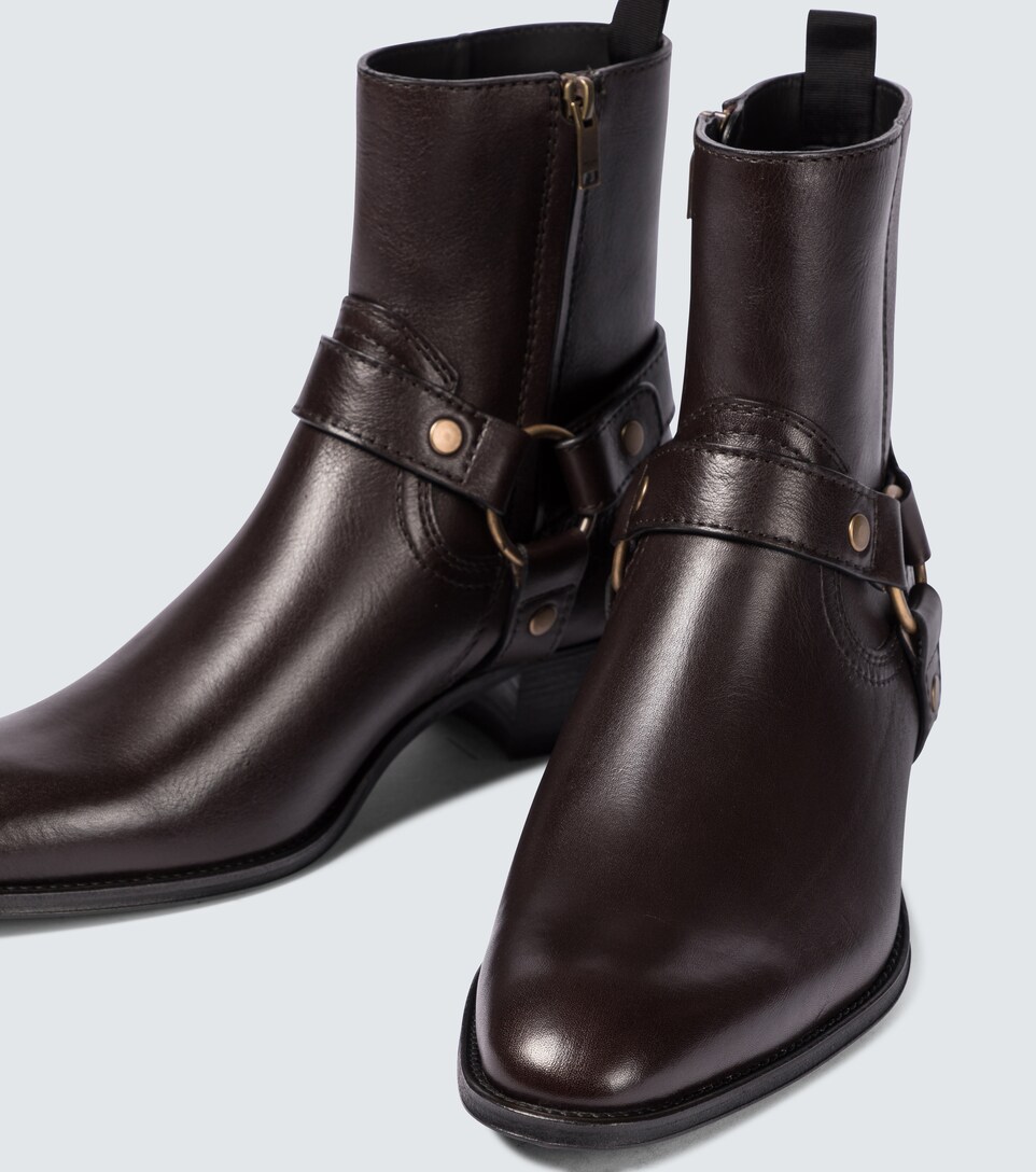 harness leather boots