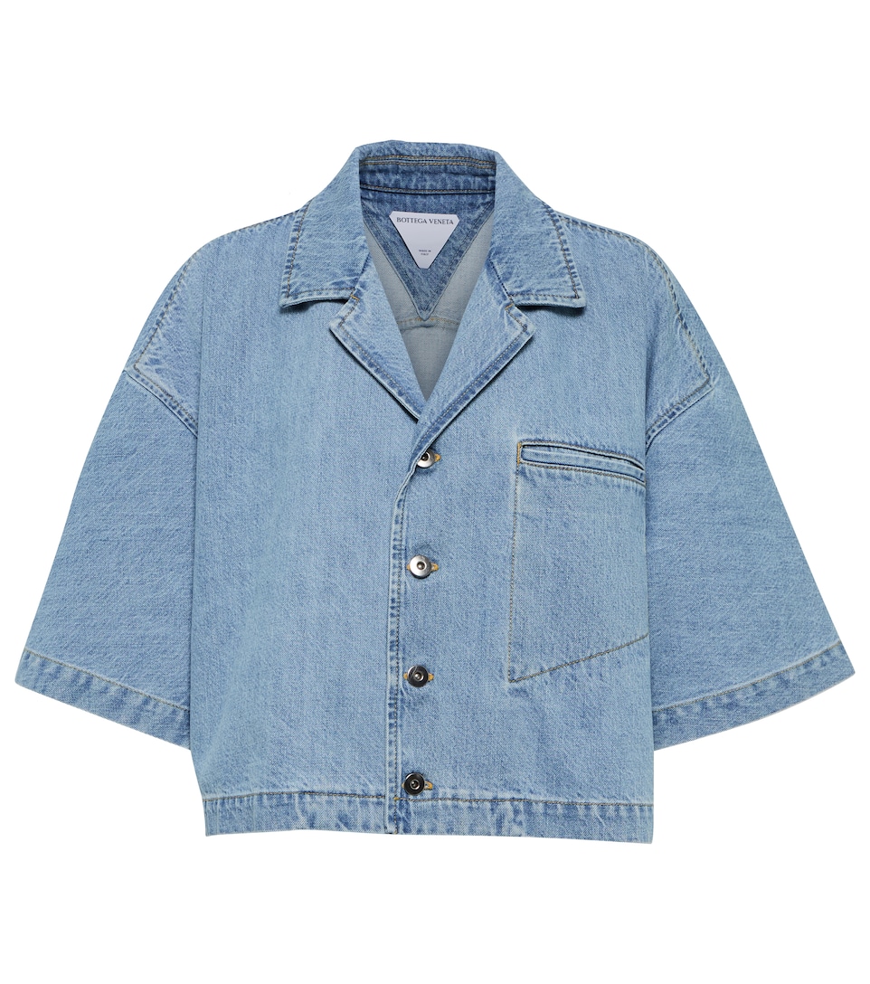 Bottega Veneta - Cropped denim shirt 