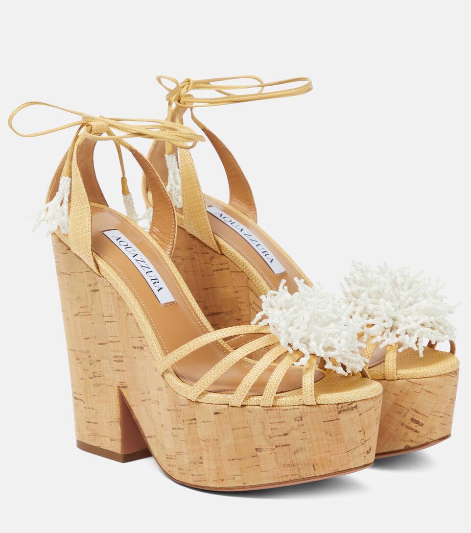 Aquazzura Wild Thing Wedge Sandals Mytheresa