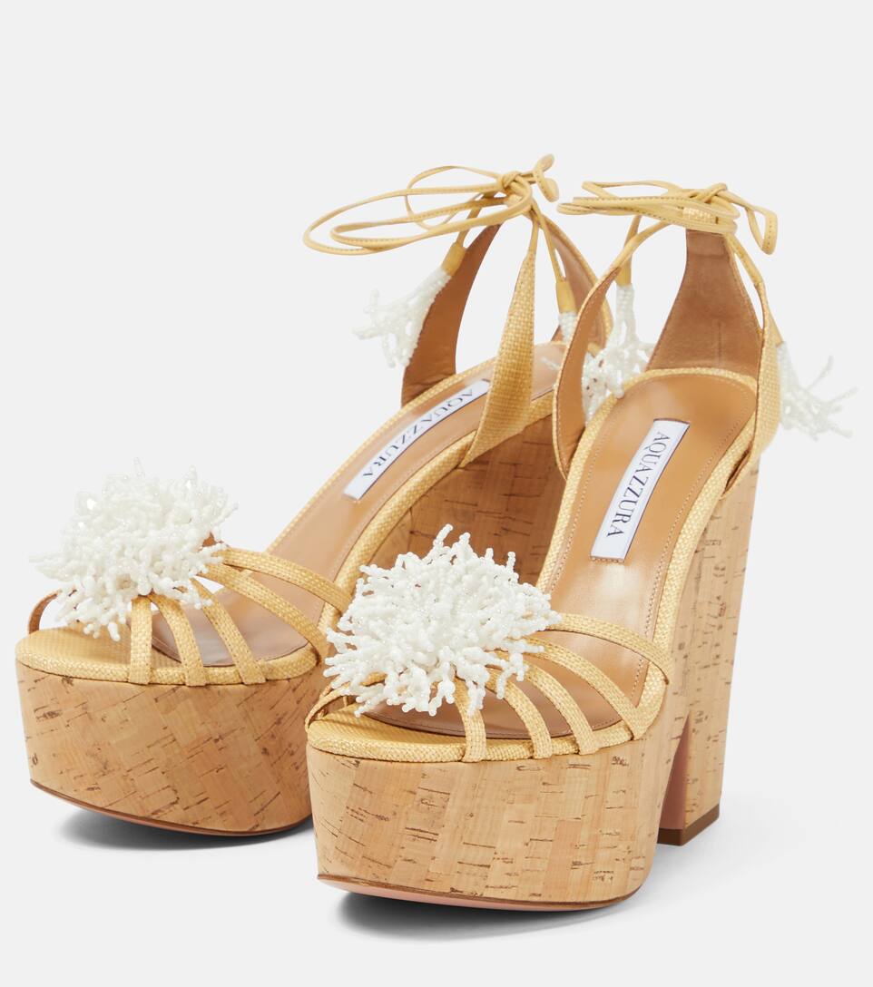 Aquazzura Wild Thing Wedge Sandals Mytheresa