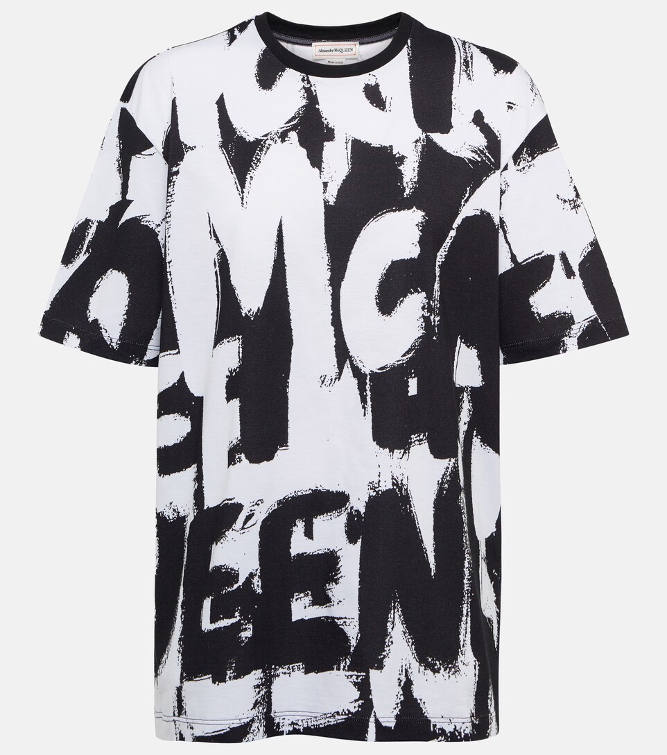 Alexander McQueen - Logo printed jersey 