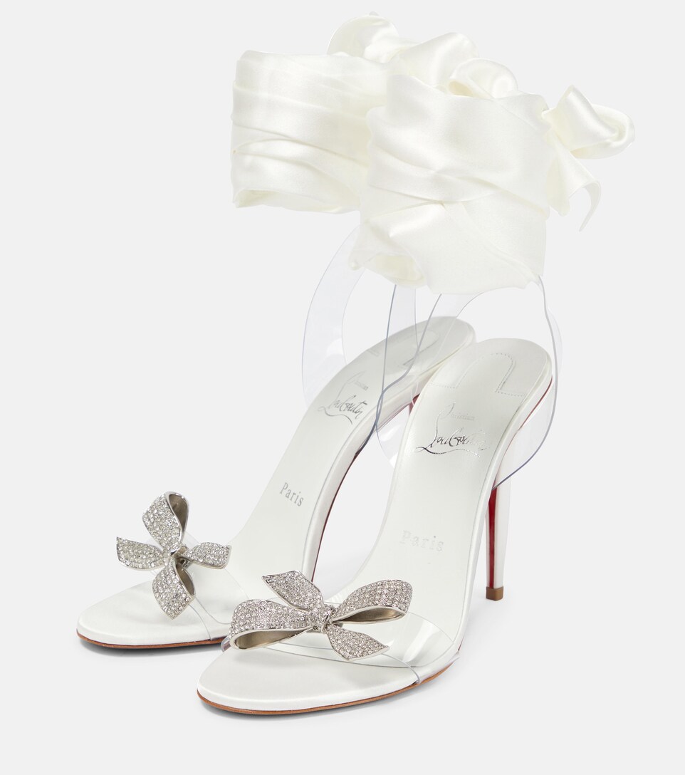 Christian Louboutin Astrinodo embellished PVC sandals Mytheresa
