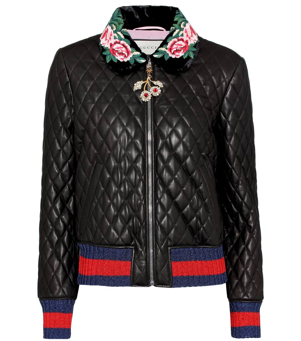 Quilted Leather Jacket Gucci Mytheresa