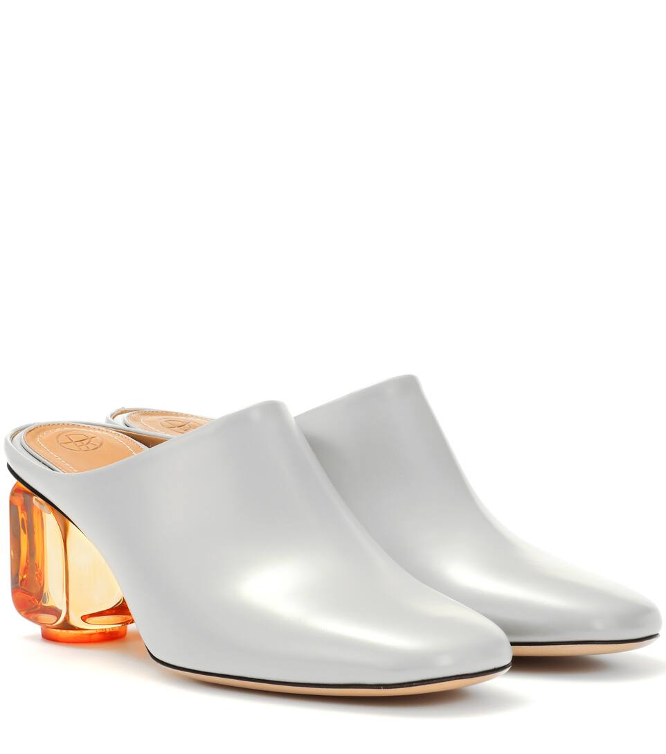 Row The Adela Leather Leather The Row MulesMytheresa Adela MulesMytheresa 6ybfgY7v
